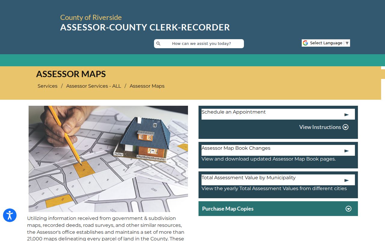 Indio public records assessor map access and limits