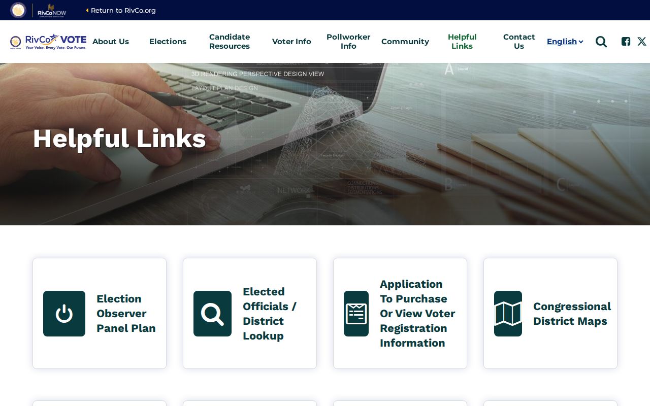 Indio voter registration records links from Riverside County Registrar of Voters